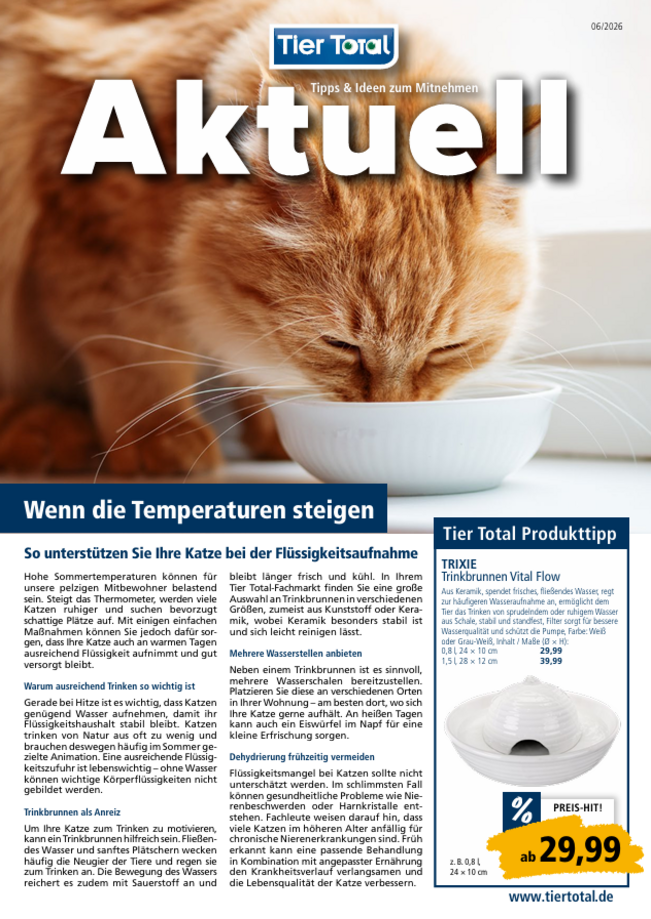 Hier unsere aktuelle Werbung entdecken! Wenn die Temperaturen steigen.